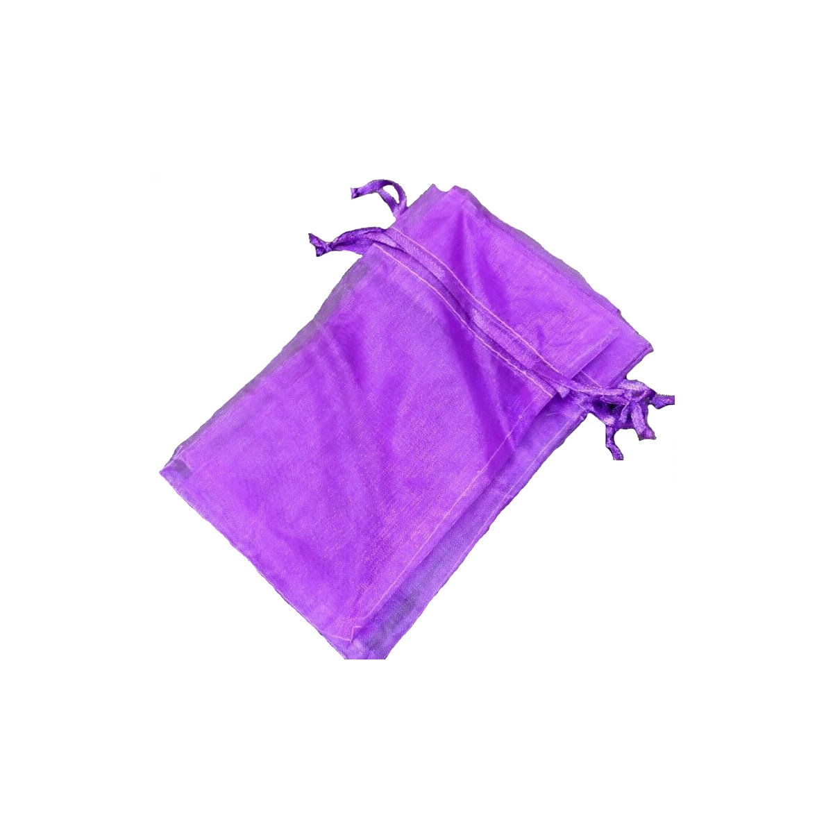 Bolsa de organza lila oscuro 9x15