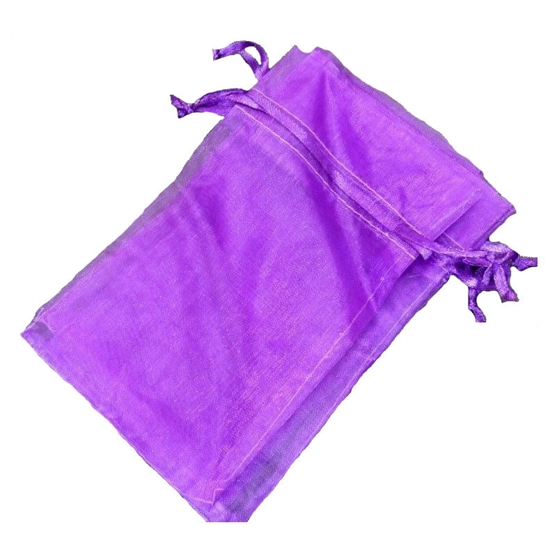 Bolsa De Organza Lila Oscuro 9 X 15 Bolsa De Organza Lila Oscuro 9 X 15