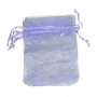 Bolsa De Organza Lila Claro 9 X 15