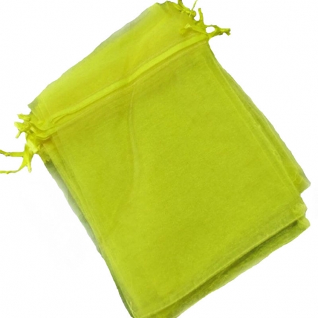 Bolsa De Organza Amarilla 13 X 17