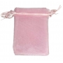 Bolsa de organza rosa claro 13 x 17