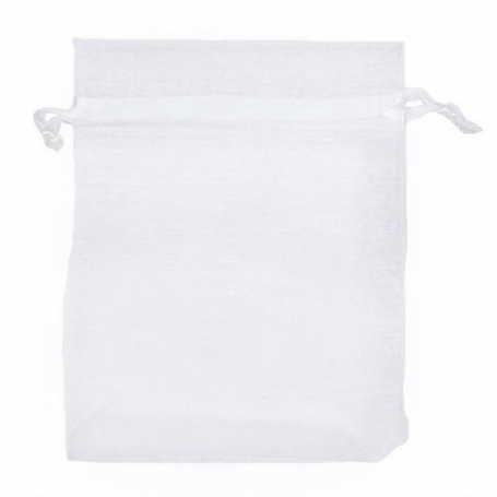 Saquito De Organza Blanco 7 X 10