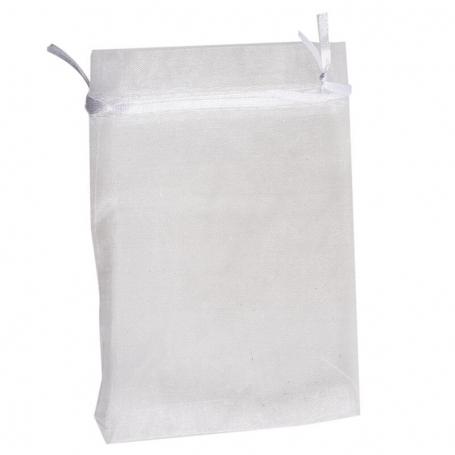 Bolsa De Organza Blanca 13 X 17