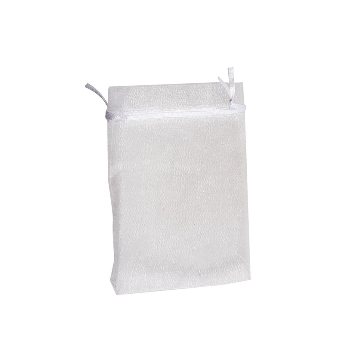Bolsa de organza blanca 9x15cm