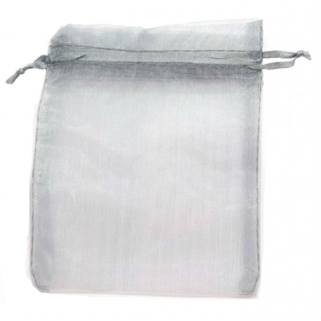 Bolsitas De Organza Plata 10 X 13