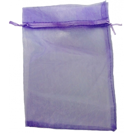 Bolsa De Organza Lila Oscuro 15 X 20