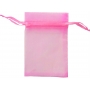 Bolsa de organza rosa chicle 15 x 20