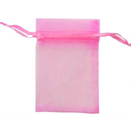 Bolsa De Organza Rosa Chicle 15 X 20