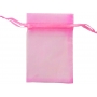 Bolsa De Organza Rosa Chicle 13 X 17