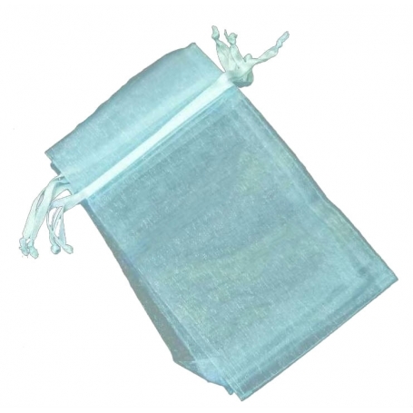 Bolsa De Organza Celeste 15 X 20