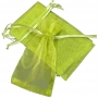 Bolsitas de organza verde oscuro 10 x 13