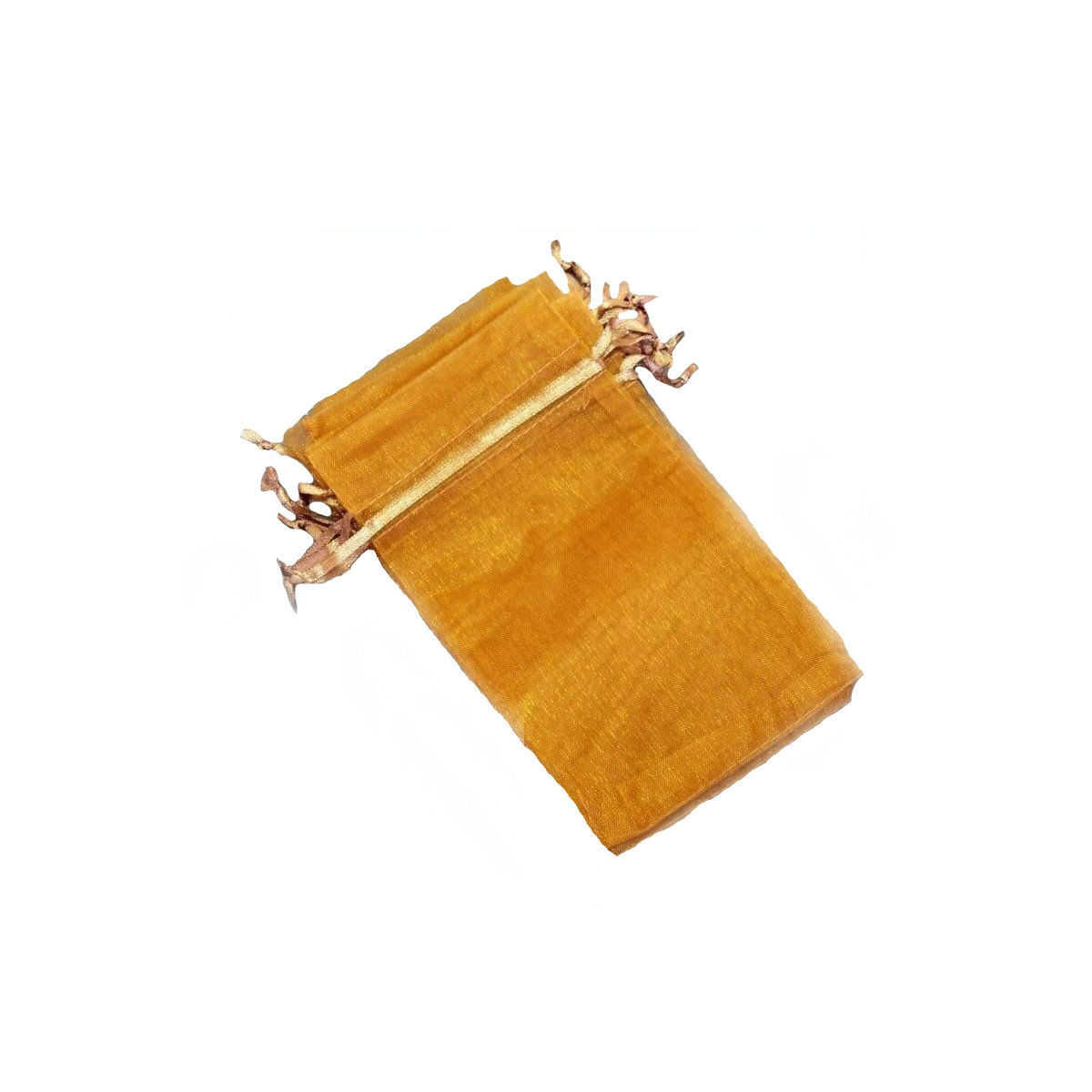 Bolsitas de organza naranja claro 10 x 13