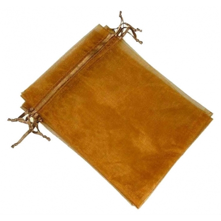 Bolsitas De Organza Chocolate 10 X 13