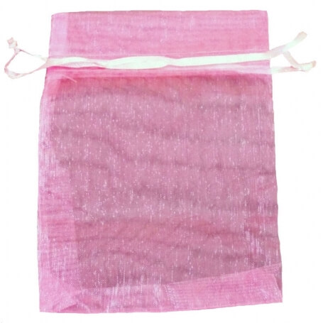 Bolsitas De Organza Rosa Chicle 10 X 13