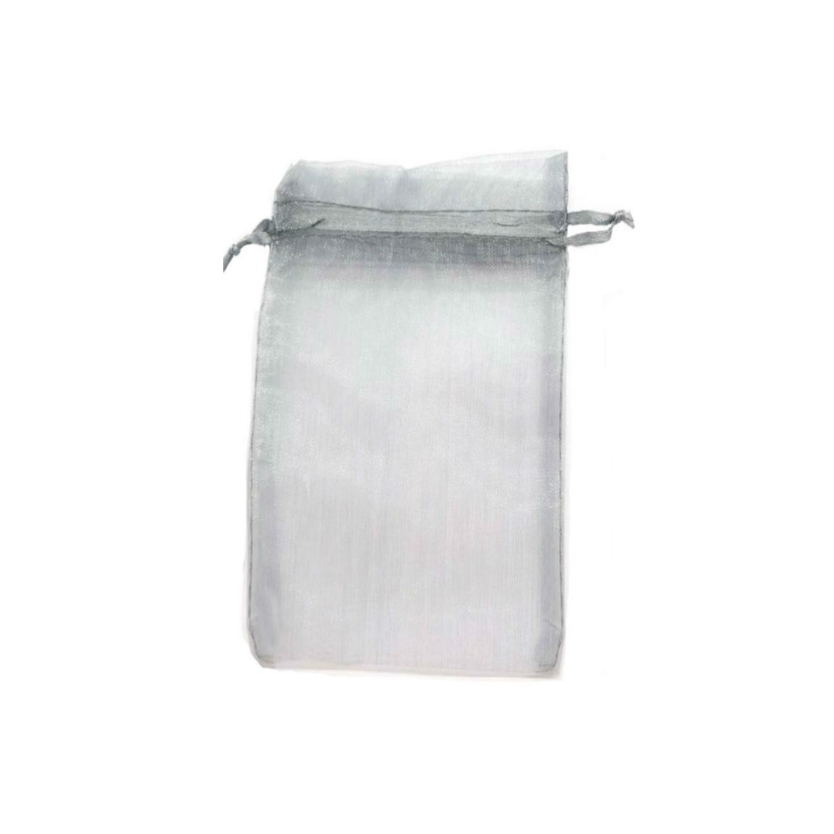 Bolsa de organza plata 9x15cm
