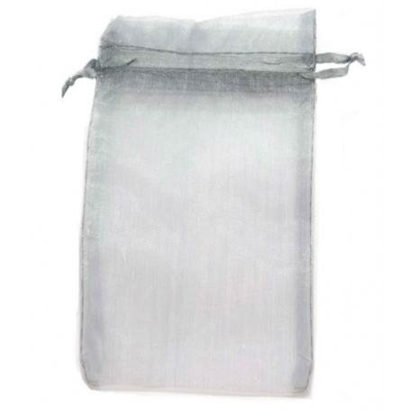 Bolsa De Organza Plata 9 X 15