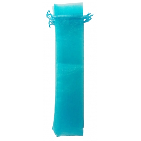Bolsa De Organza Para Abanicos Turquesa