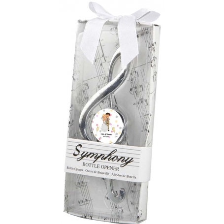 Abridor Clave De Sol En Caja Personalizada Con Adhesivo...