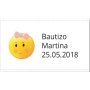 Adhesivos Personalizados Bautizo Niña