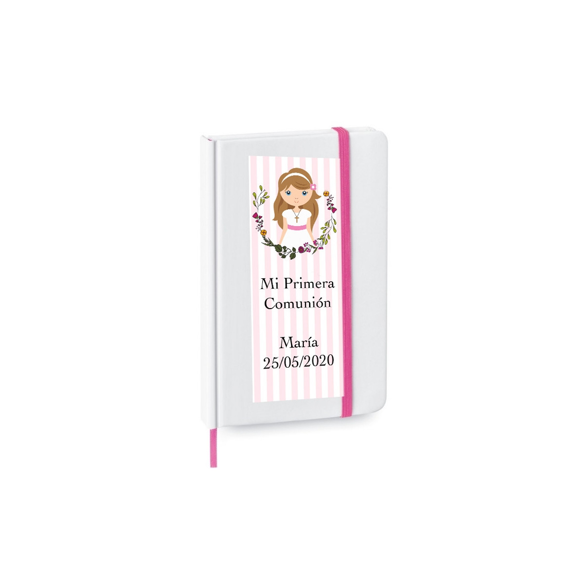 Libreta comunión niña personalizada