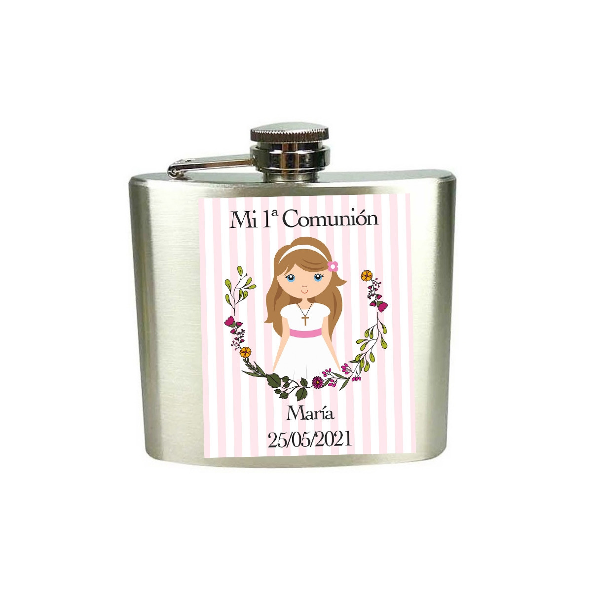Petaca comunión niña personalizada