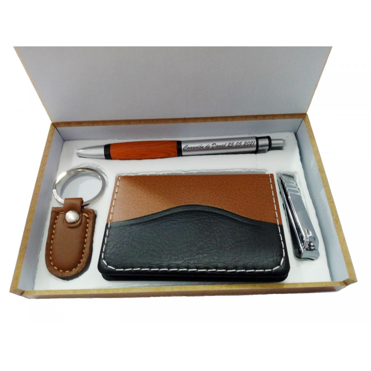 Set hombre grabado comunión personalizado