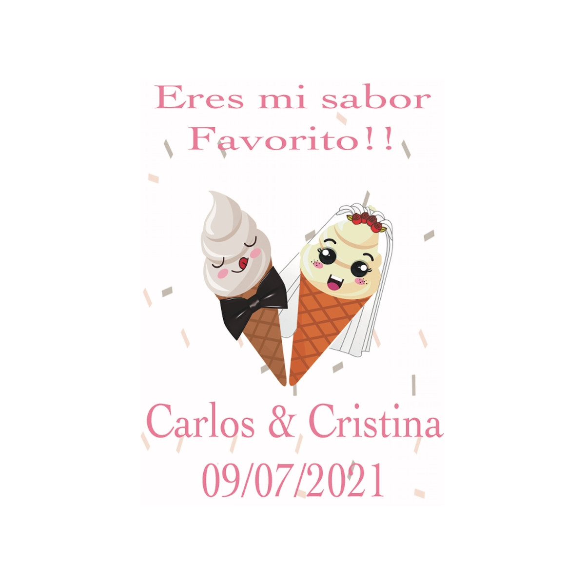 Adhesivo de bodas