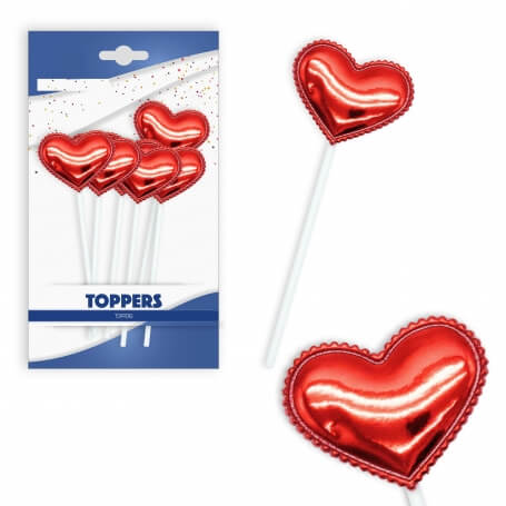 Pack toppers corazón