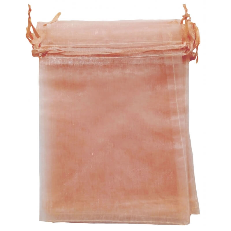 Bolsa De Organza Naranja Claro 13 X 17 Bolsa De Organza Naranja Claro 13 X 17