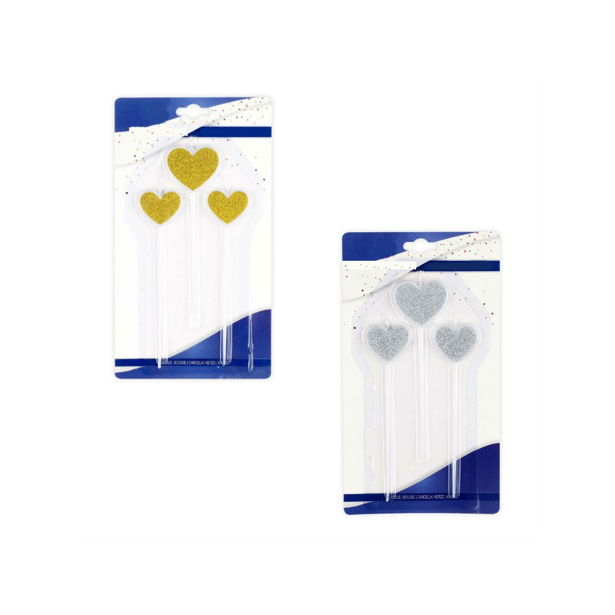Pack velas corazón