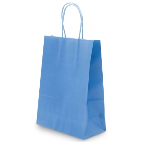 Bolsas azules de papel