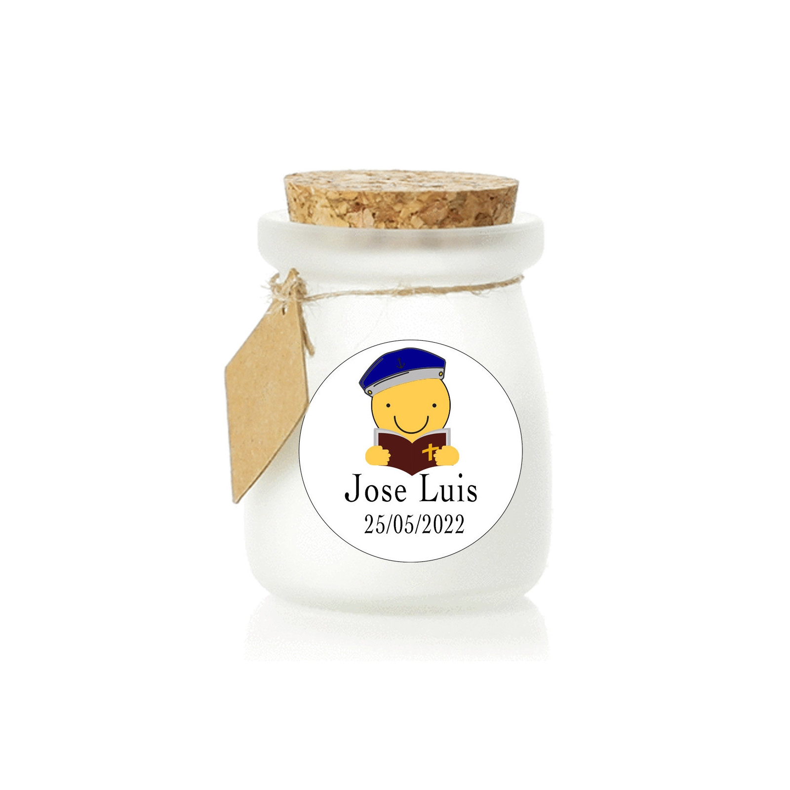 Vela comunión niño personalizada