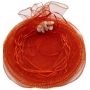 Bolsa De Organza Para Arroz Color Roja Y Para Pétalos