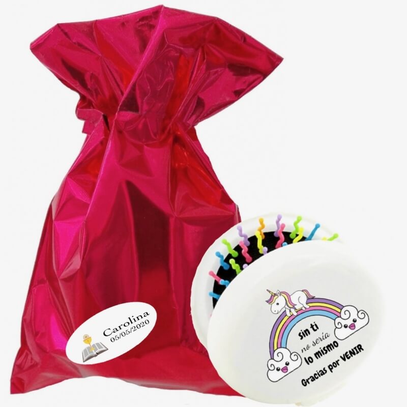 Cepillo Pelo Unicornio Detalles Personalizados Comunión Cepillo Pelo Unicornio Detalles Personalizados Comunión