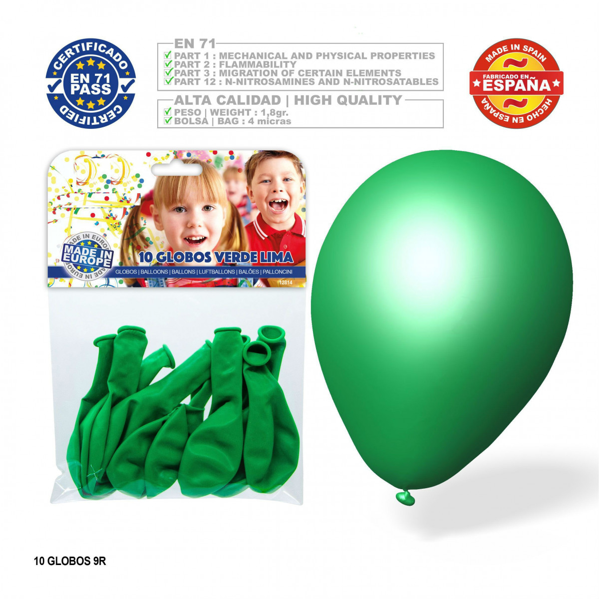 Pack globo verde lima