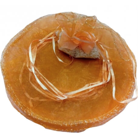 Bolsa De Organza Para Arroz Color Naranja Claro