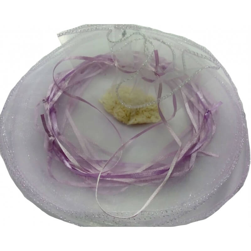 Bolsa De Organza Para Arroz Color Lila Claro Bolsa De Organza Para Arroz Color Lila Claro