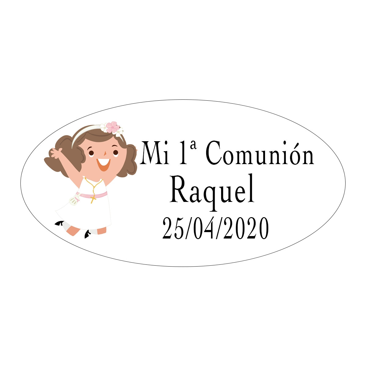 Pegatinas comunión personalizadas