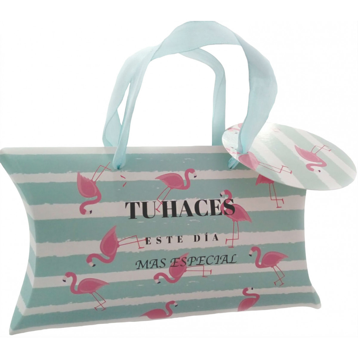 Caja de Regalo con Diseño de Flamencos: Tú haces este día más especial