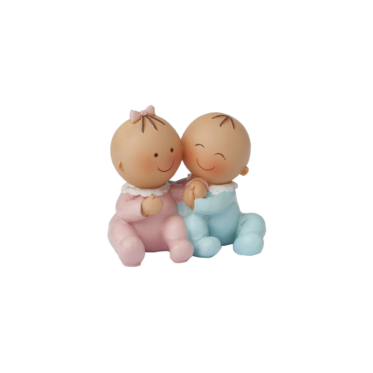 Figura bautizo mellizos para tarta barata