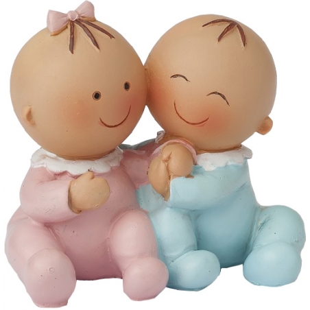 Figura Bautizo Mellizos Para Tarta Barata