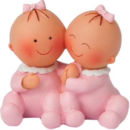Figura Bautizo Gemelas Para Tarta Barata