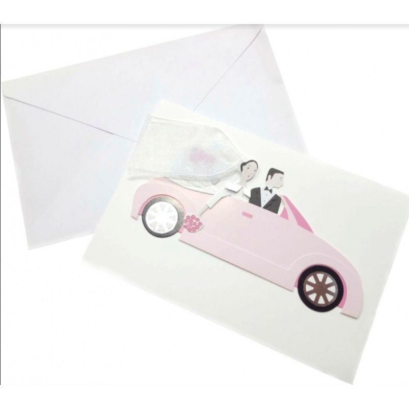 Invitaciones de boda en coche