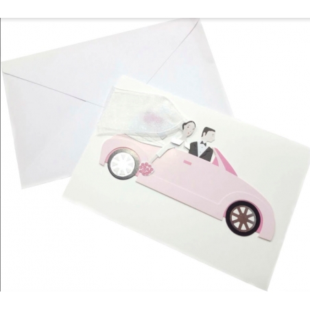 Invitaciones De Boda En Coche