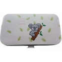 Set De Manicura Y Espejo Con Motivo Koala Presentado En Bolsa Koala