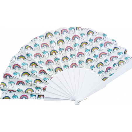 Abanico Estampado Unicornio