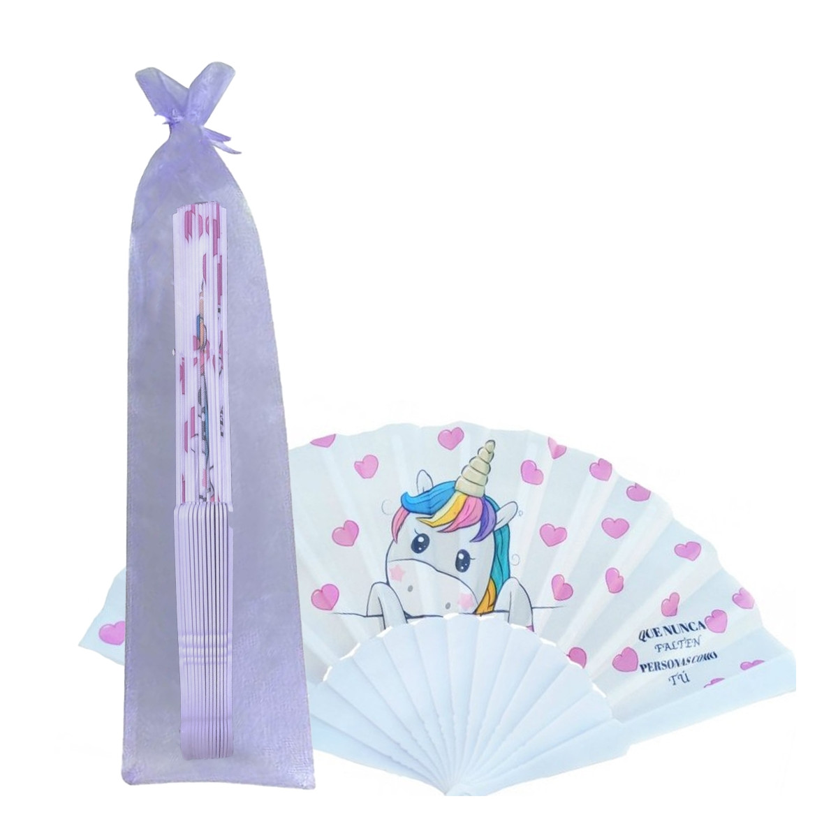 Abanico unicornio