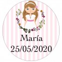 Detalles de comunión set de manicura chicas personalizado