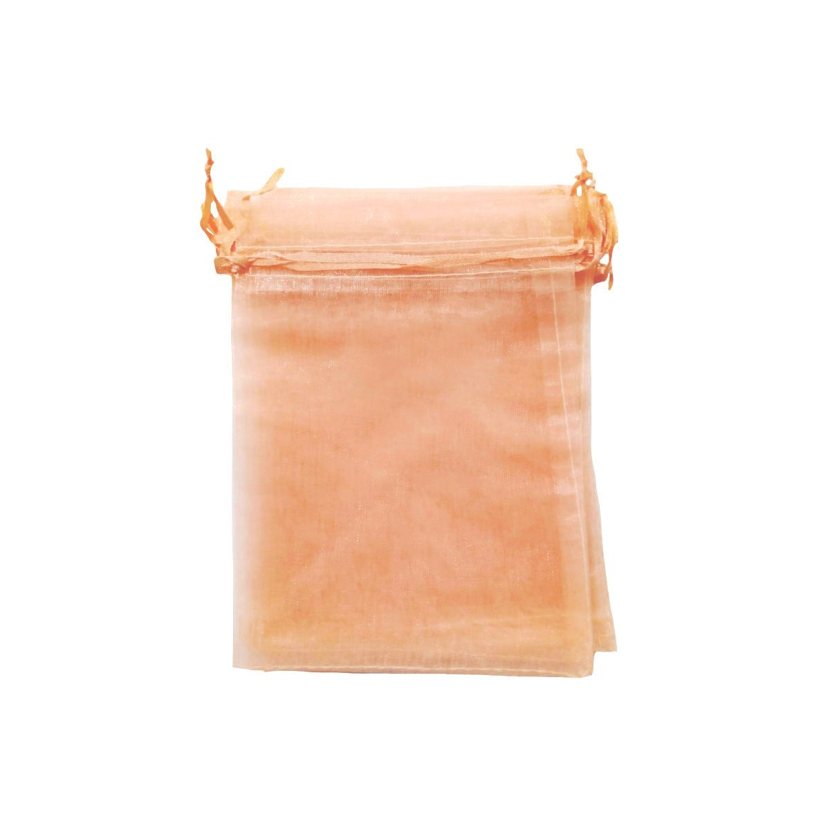 Bolsa organza salmón