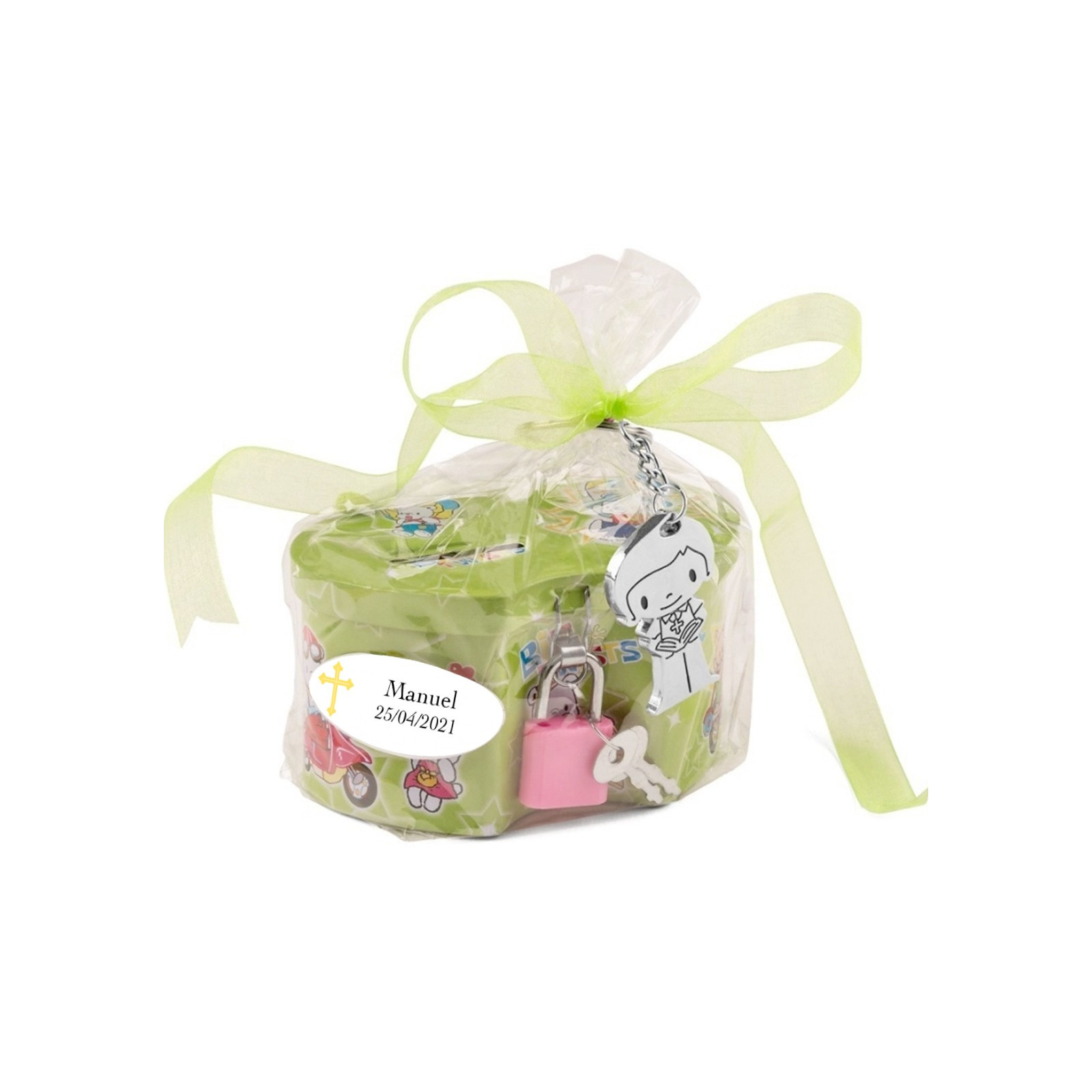 Huchas para regalar en comuniones personalizada